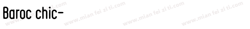Baroc chic字体转换